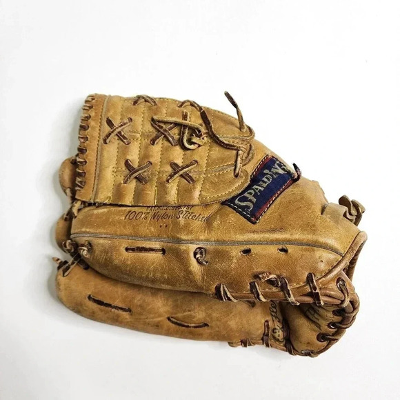 Vintage Spalding Professional Model Baseball Glove Full Back Mike Andrews LHT - Picture 3 of 12